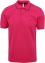 Sun68 Heren Small Stripe Polo Shirt Pink Heren - Thumbnail 1