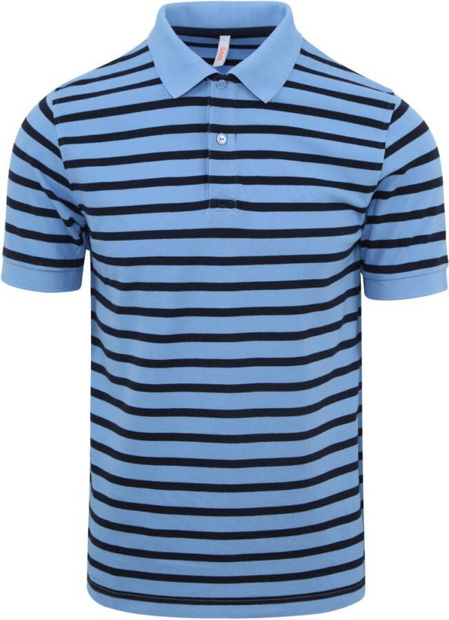 Sun68 Blauwe T-shirts en Polos voor de Moderne Man Blue Heren
