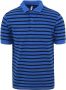 Sun68 T-shirt Poloshirt Strepen Royal Blauw - Thumbnail 1