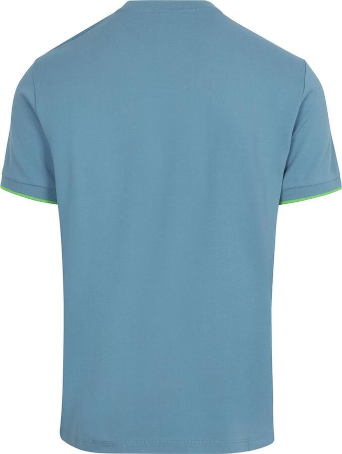 Sun68 Piqué T-Shirt Fluo Stripe Blauw - Foto 2