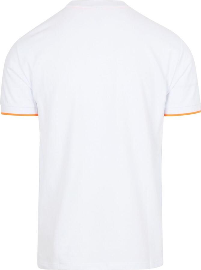Sun68 Piqué T-Shirt Fluo Stripe Wit - Foto 3