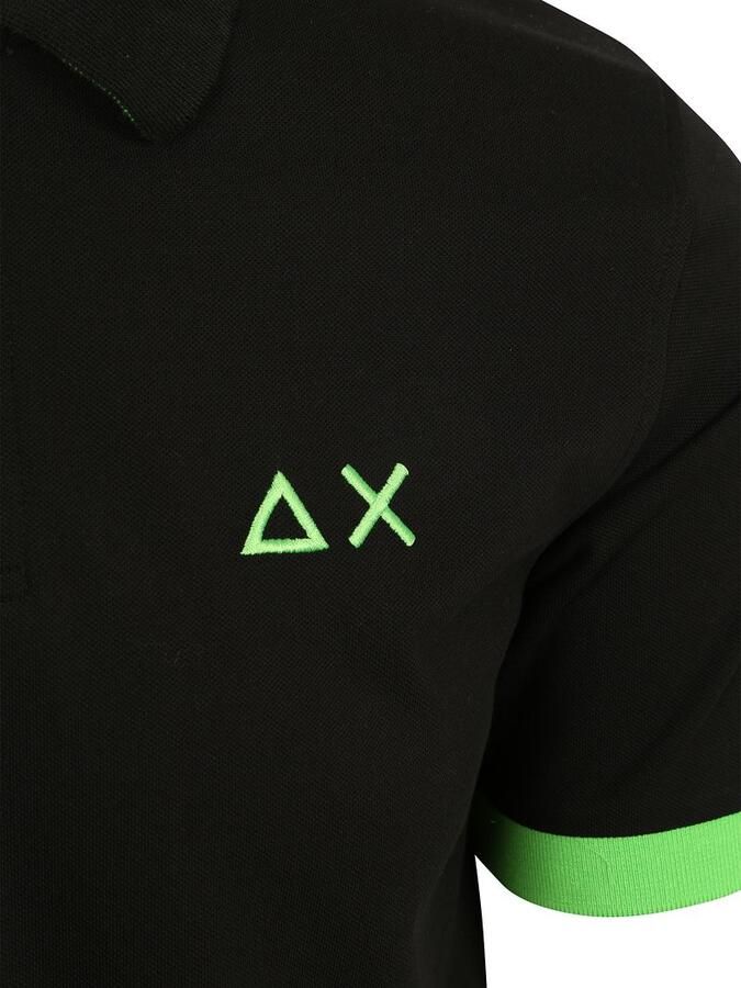Sun68 Poloshirt Big Logo Fluo Zwart - Foto 2