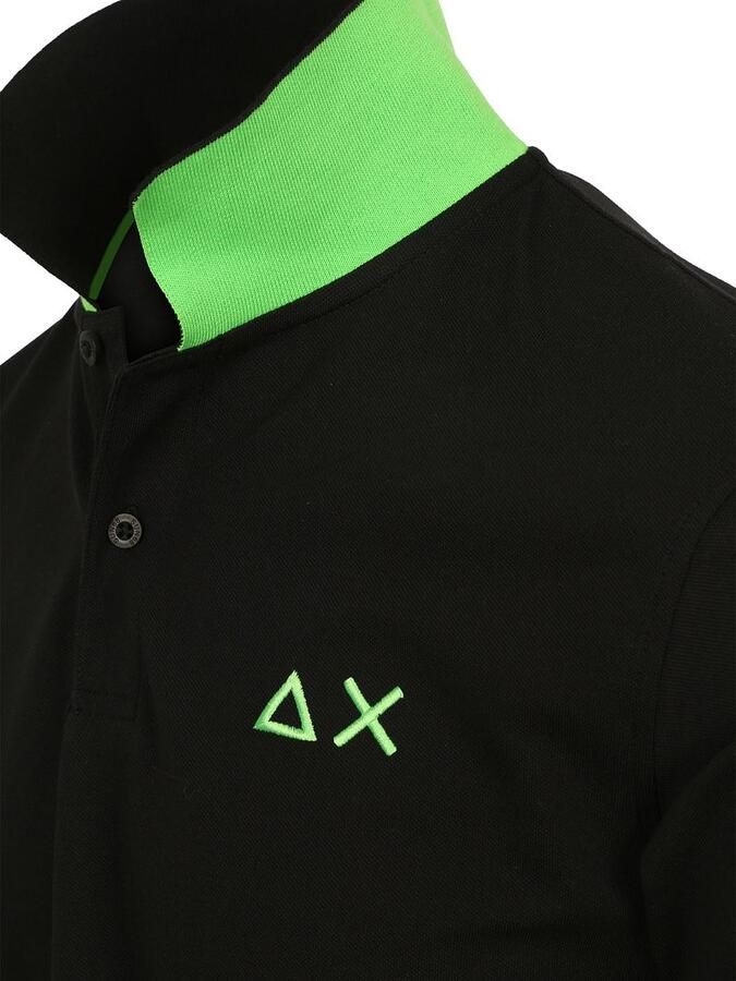 Sun68 Poloshirt Big Logo Fluo Zwart - Foto 4