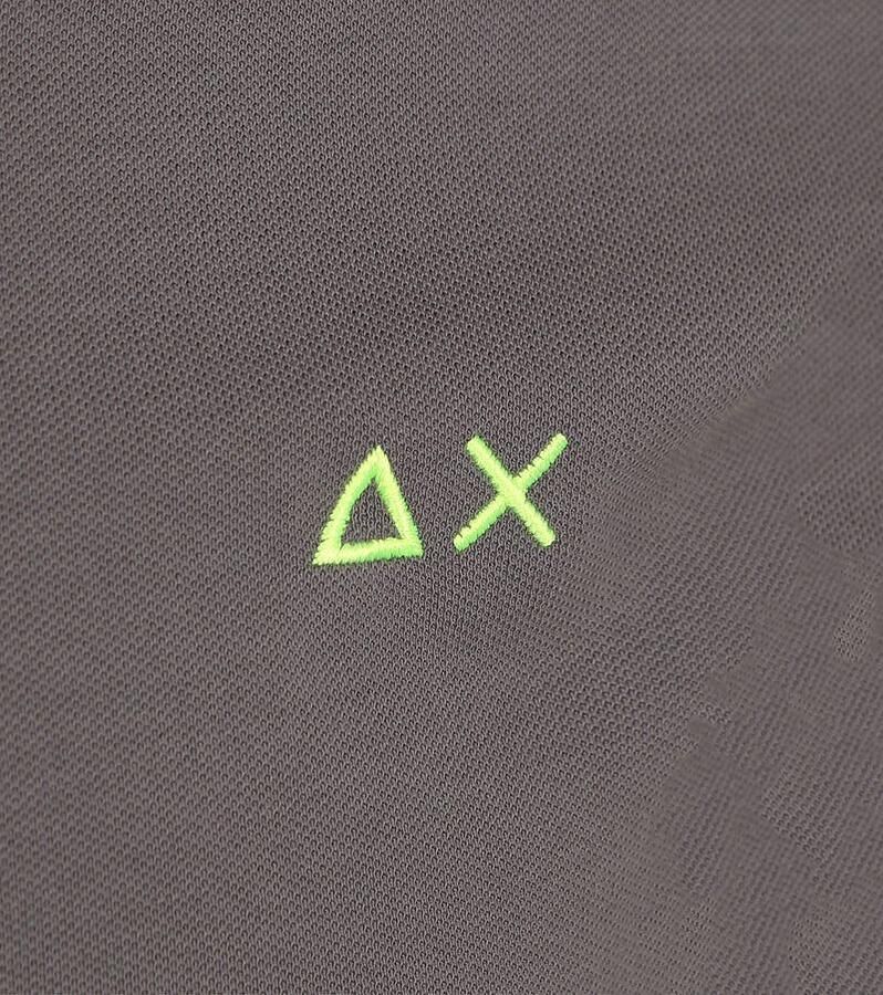 Sun68 Grijze Polo Shirt met Contrast Kraag Gray Heren - Foto 2