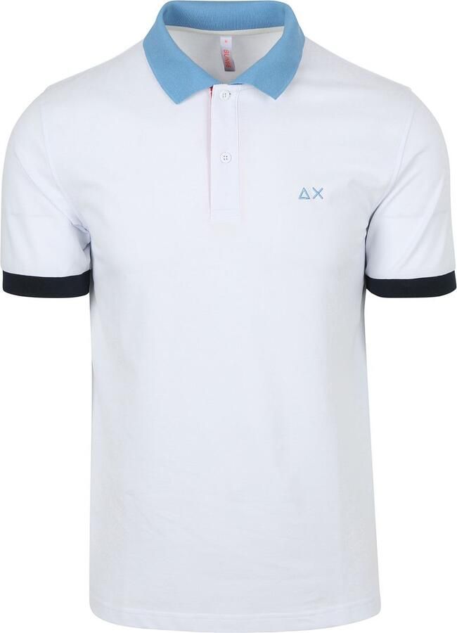 Sun68 Poloshirt Color Way Wit