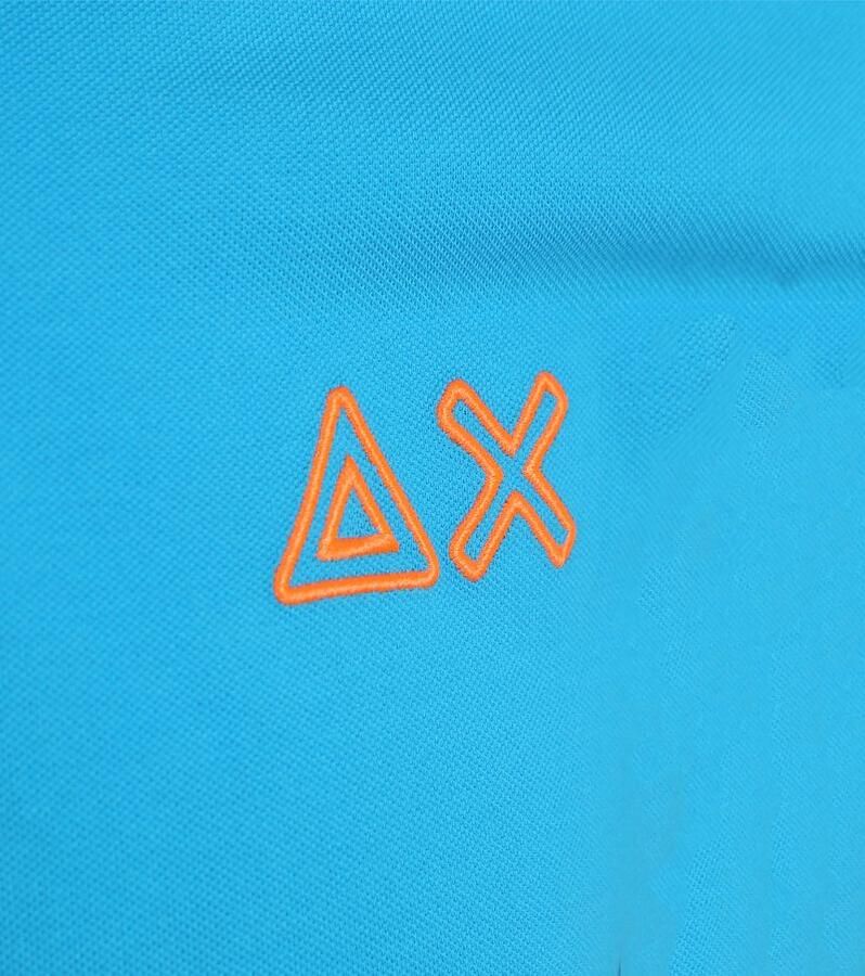 Sun68 Poloshirt Logo Fluo Blauw - Foto 2