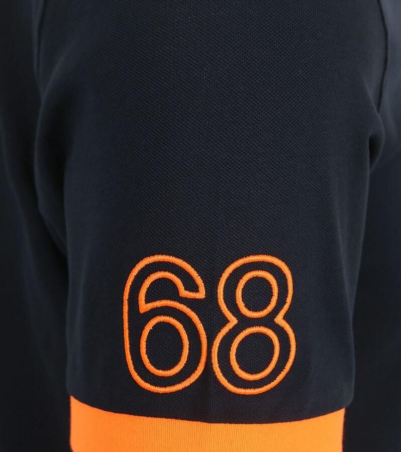 Sun68 Poloshirt Logo Fluo Navy - Foto 3