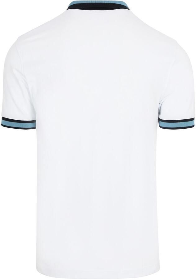 Sun68 Poloshirt Multistripes Collar Wit - Foto 3