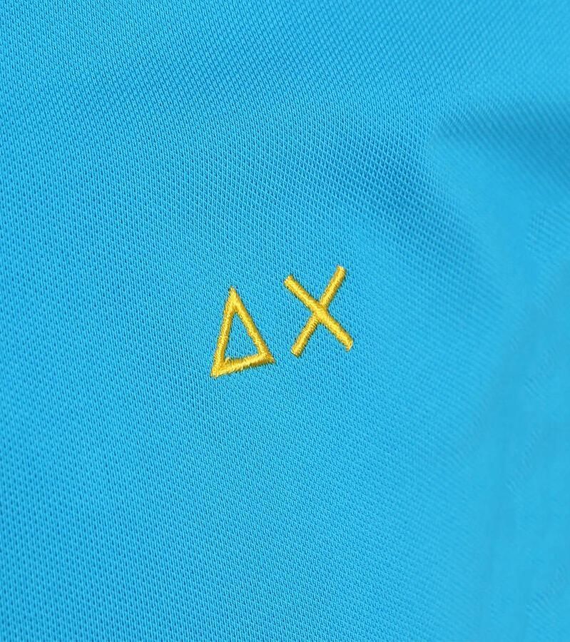 Sun68 Poloshirt Small Stripe Collar Blauw - Foto 2