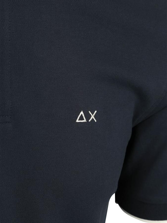 Sun68 Poloshirt Small Stripe Collar Navy - Foto 2