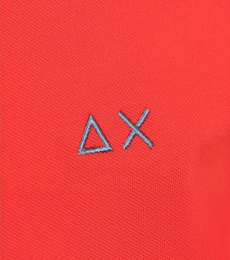 Sun68 Poloshirt Small Stripe Collar Rood - Foto 2