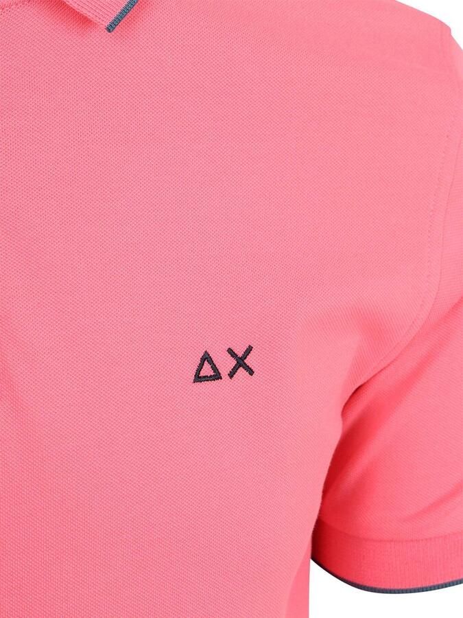 Sun68 Poloshirt Small Stripe Collar Roze - Foto 2