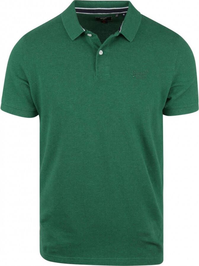 Superdry Classic Pique Polo Donkergroen
