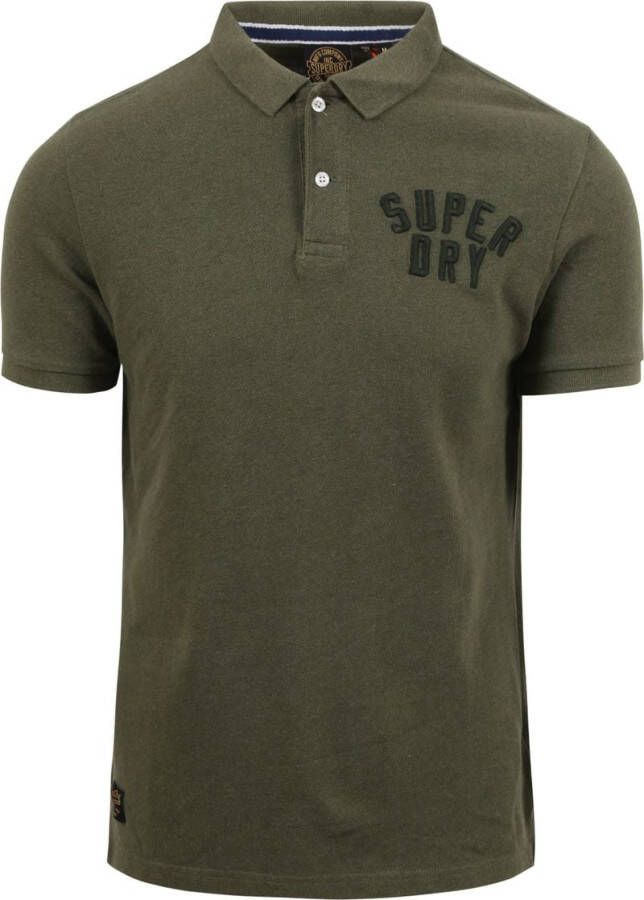 Superdry Classic Pique Polo Superstate Groen Heren