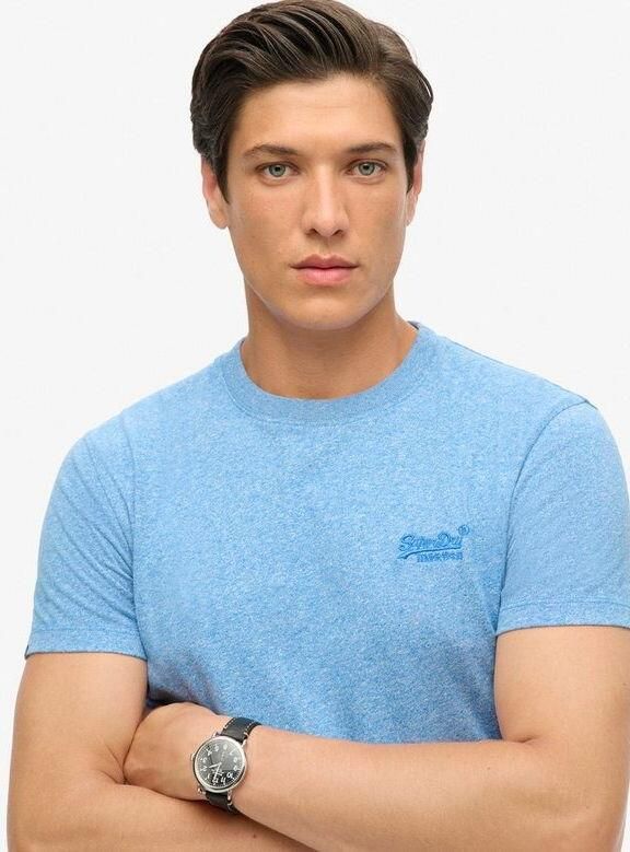 Superdry T-shirt met korte mouwen Vintage Logo Emb Blauw Heren - Foto 14