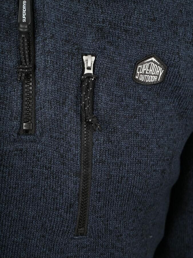 Superdry Half Zip Pullover Fleece Navy - Foto 5