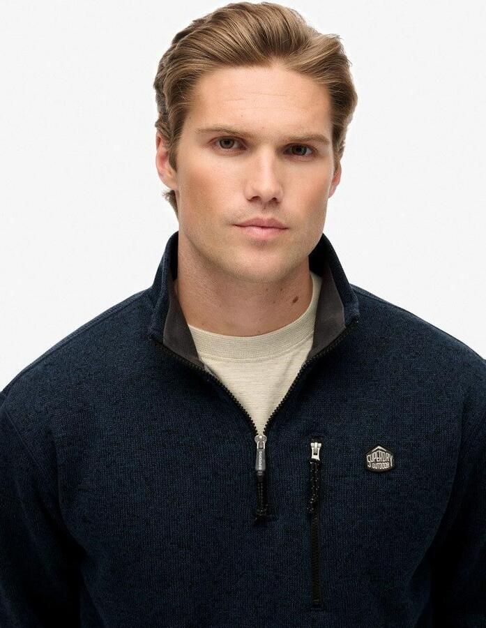 Superdry Half Zip Pullover Fleece Navy - Foto 2