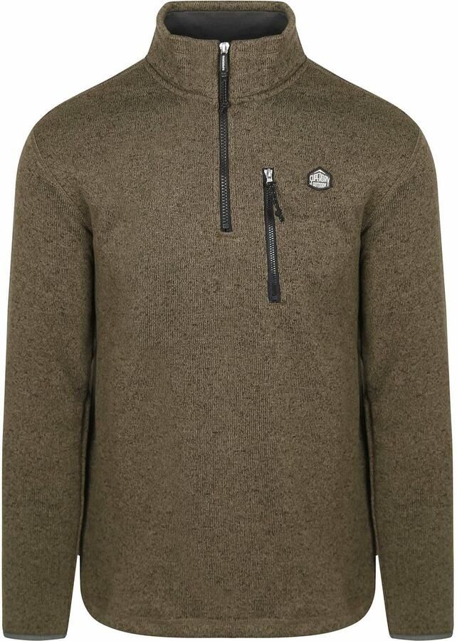 Superdry Half Zip Pullover Fleece Olive