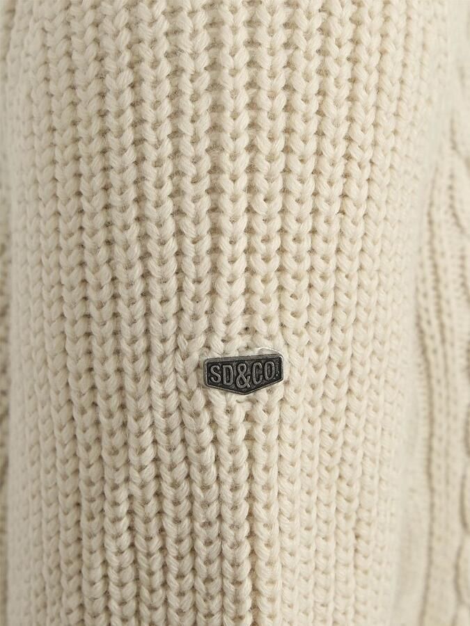 Superdry Sweater Half Zip Pullover Jacob Cable Ecru - Foto 2