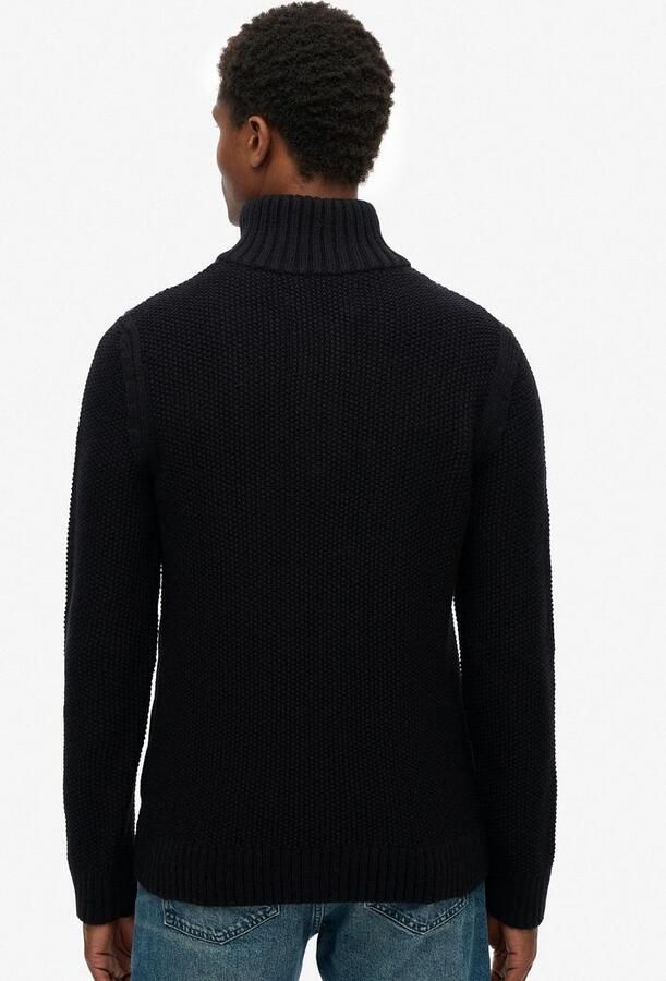 Superdry Sweaters Half Zip Pullover Jacob Cable Navy - Foto 5
