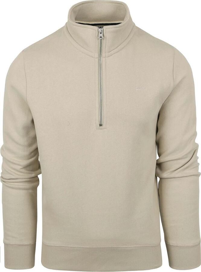 Superdry Essentiële halve rits sweatshirt Beige Heren - Foto 4
