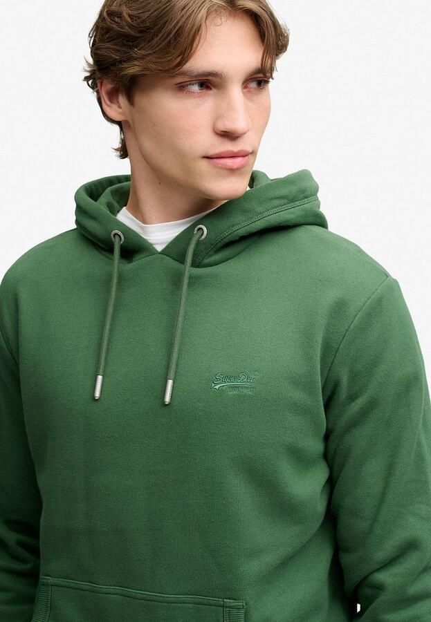 Superdry Sweater Hoodie Logo Essential Rich Boston Green - Foto 5