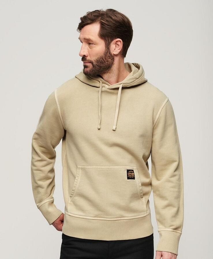 Superdry Beige Hoodie Slim Fit Katoen Beige Heren - Foto 2