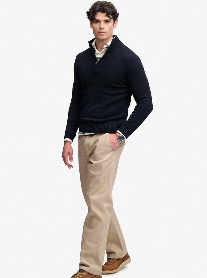 Superdry Knit Half Zip Cotton Jumper Navy - Foto 4