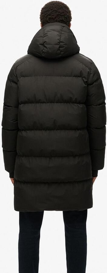 Superdry Gewatteerde lange jas met capuchon en tweewegsritssluiting - Foto 11