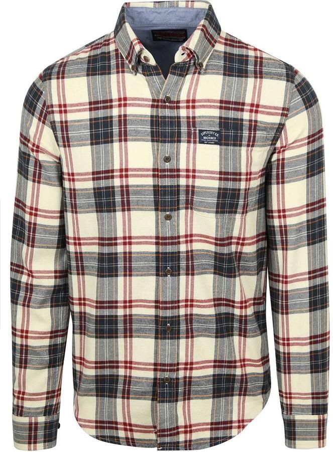 Superdry Overhemd Lumberjack Ruit Off White