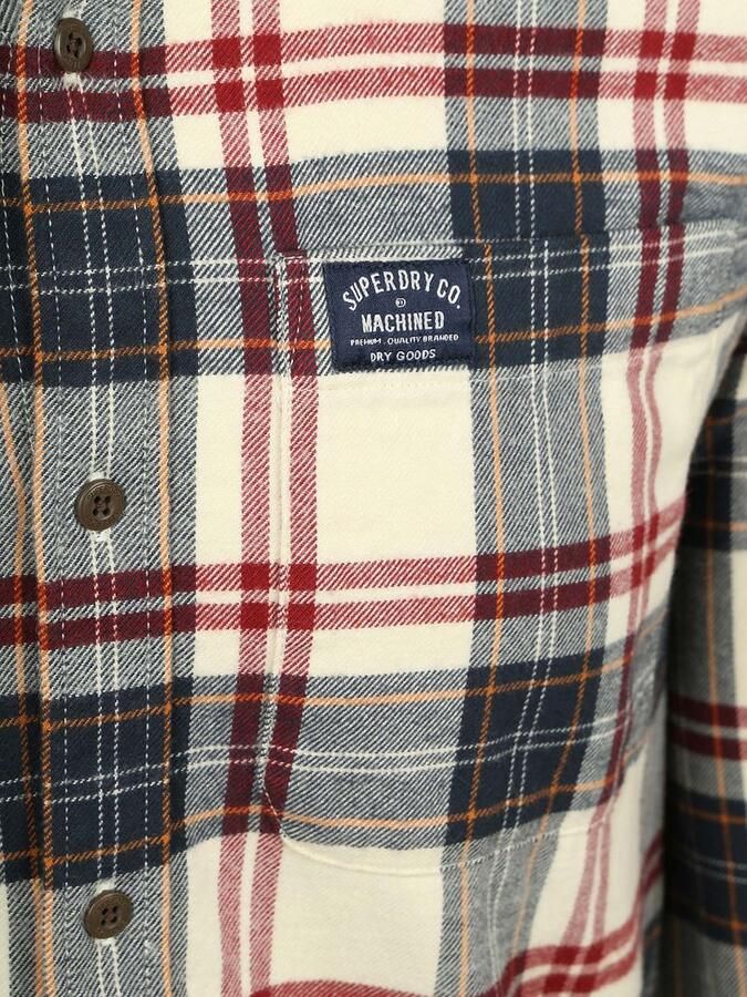 Superdry Overhemd Lumberjack Ruit Off White - Foto 2