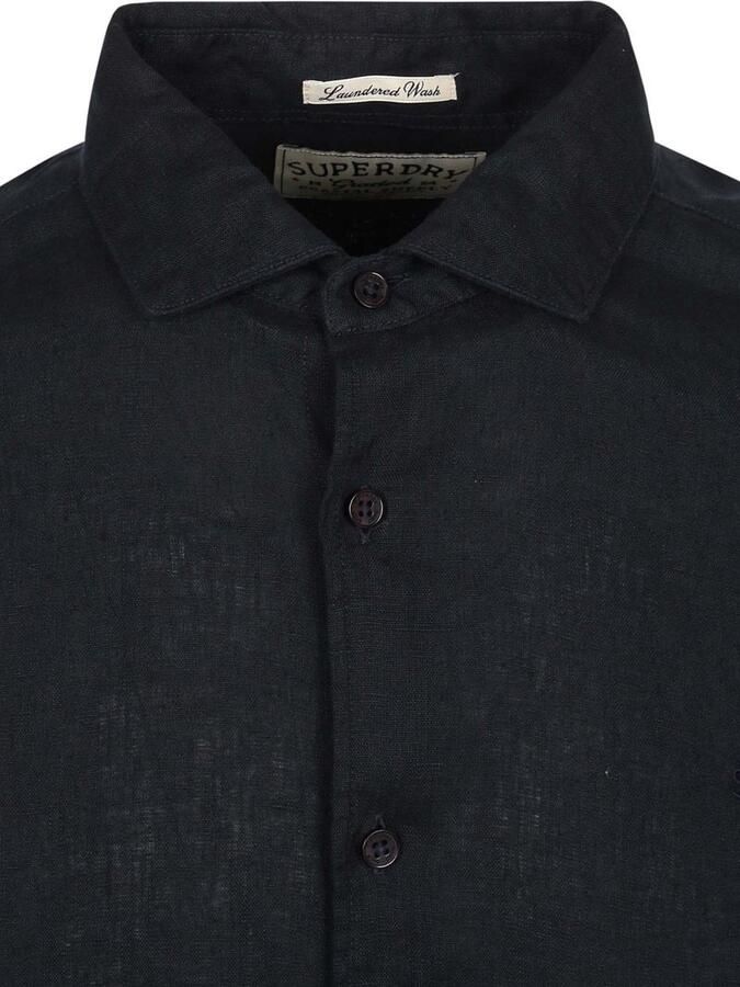 Superdry Overhemd Riviera Linen Classic Eclipse Navy - Foto 2
