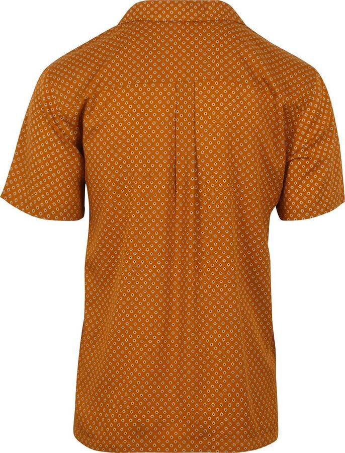 Superdry Overhemd Lange Mouw Overhemd Short sleeve Oranje Geo Tan Print