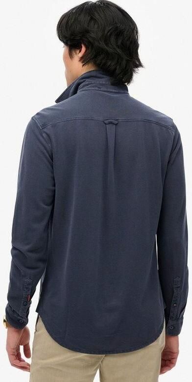 Superdry Overhemd Vintage Destroy Pique Sailing Navy - Foto 4