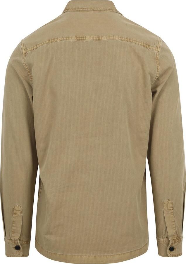 Superdry Katoenen Overhemd Lange Mouwen Herfst Winter Beige Heren - Foto 3