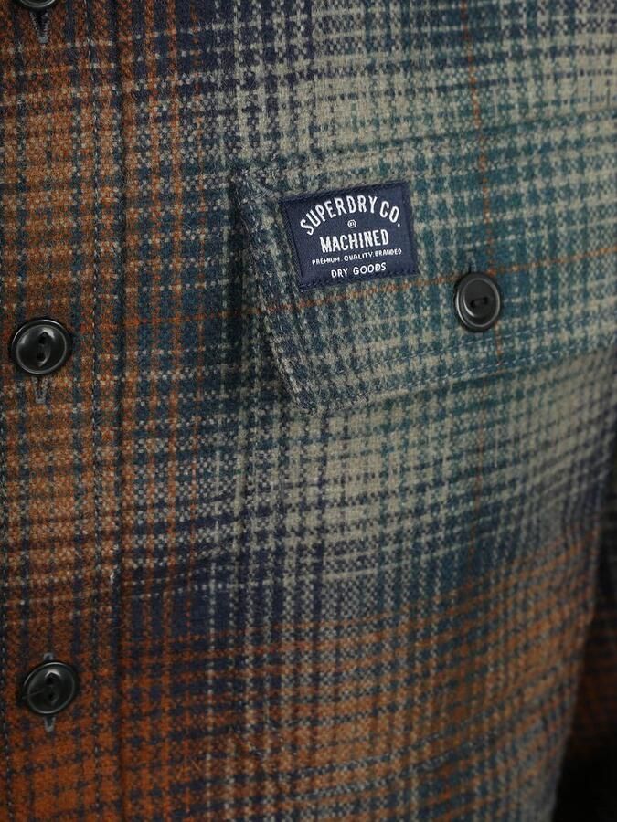 Superdry Overshirt Miller Wool Blend Ombre Multicolour