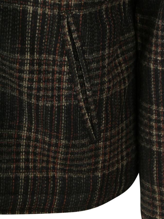 Superdry Overshirt Wool Blend Ruit Bruin - Foto 3