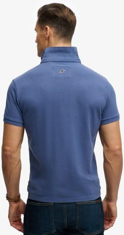 Superdry Polo Shirt Korte Mouw Polo Pique Classic Bay Blauw - Foto 8
