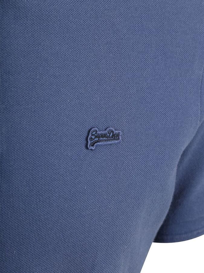 Superdry Polo Shirt Korte Mouw Polo Pique Classic Bay Blauw - Foto 6