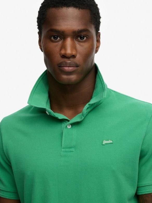 Superdry Polo Shirt Korte Mouw Polo Pique Classic Island Groen - Foto 6