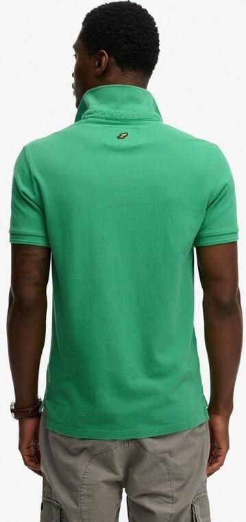 Superdry Polo Shirt Korte Mouw Polo Pique Classic Island Groen - Foto 9