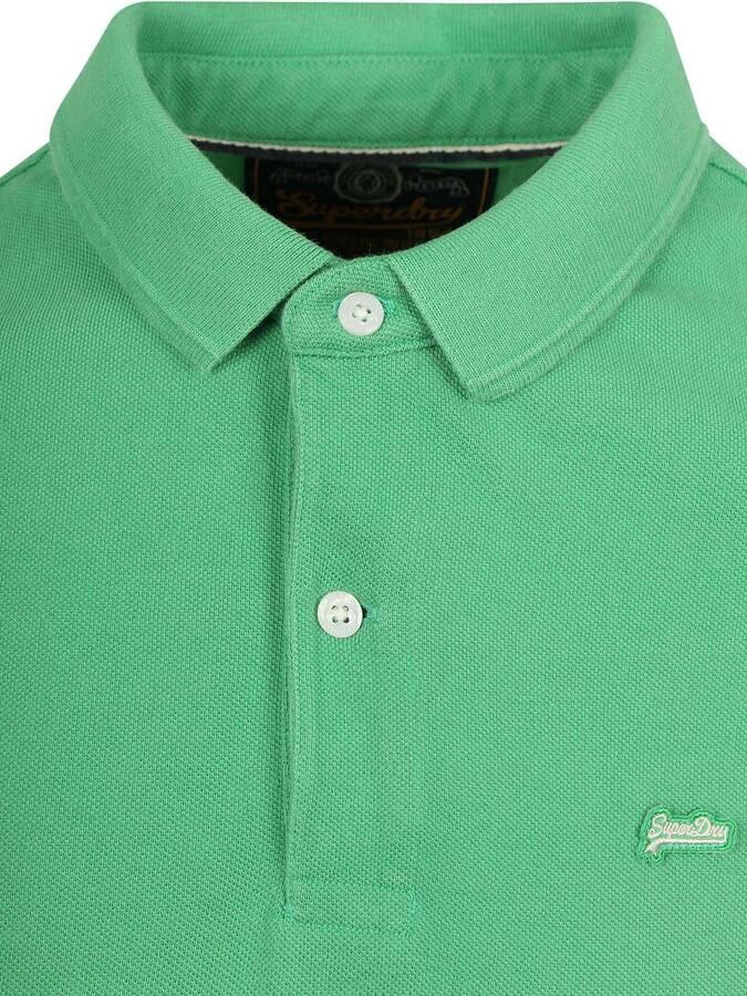 Superdry Polo Shirt Korte Mouw Polo Pique Classic Island Groen - Foto 7
