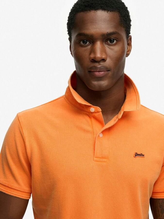 Superdry Polo Shirt Korte Mouw Polo Pique Classic Orange - Foto 5