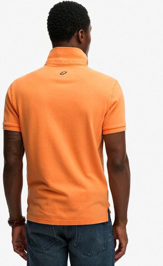 Superdry Polo Shirt Korte Mouw Polo Pique Classic Orange - Foto 8