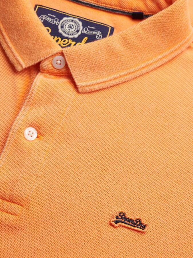 Superdry Polo Shirt Korte Mouw Polo Pique Classic Orange - Foto 7