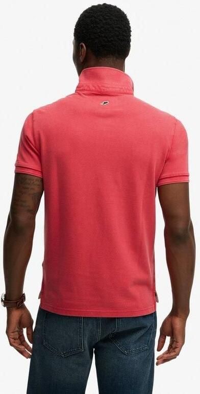 Superdry T-shirt Polo Pique Classic Raspberry Roze - Foto 9