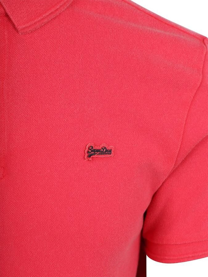 Superdry T-shirt Polo Pique Classic Raspberry Roze - Foto 8