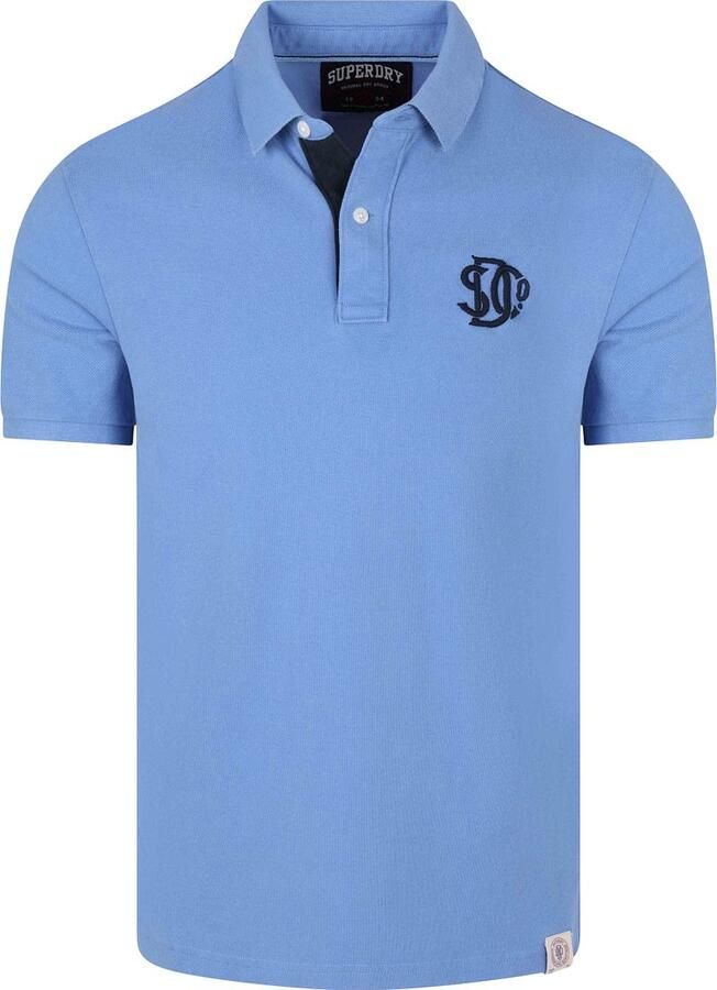 Superdry Polo Piqué Monogram Blauw - Foto 2