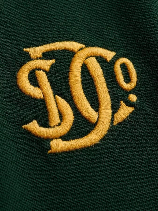Superdry Polo Piqué Monogram Donkergroen - Foto 4