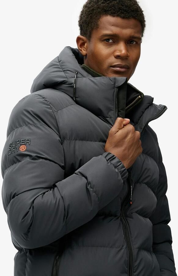 Superdry Gewatteerd jack met labelstitching en capuchon - Foto 4
